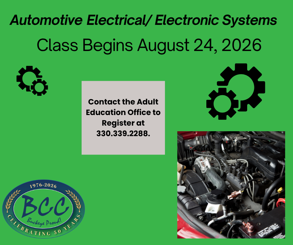 Automotive Electrical/Electronic Systems class.