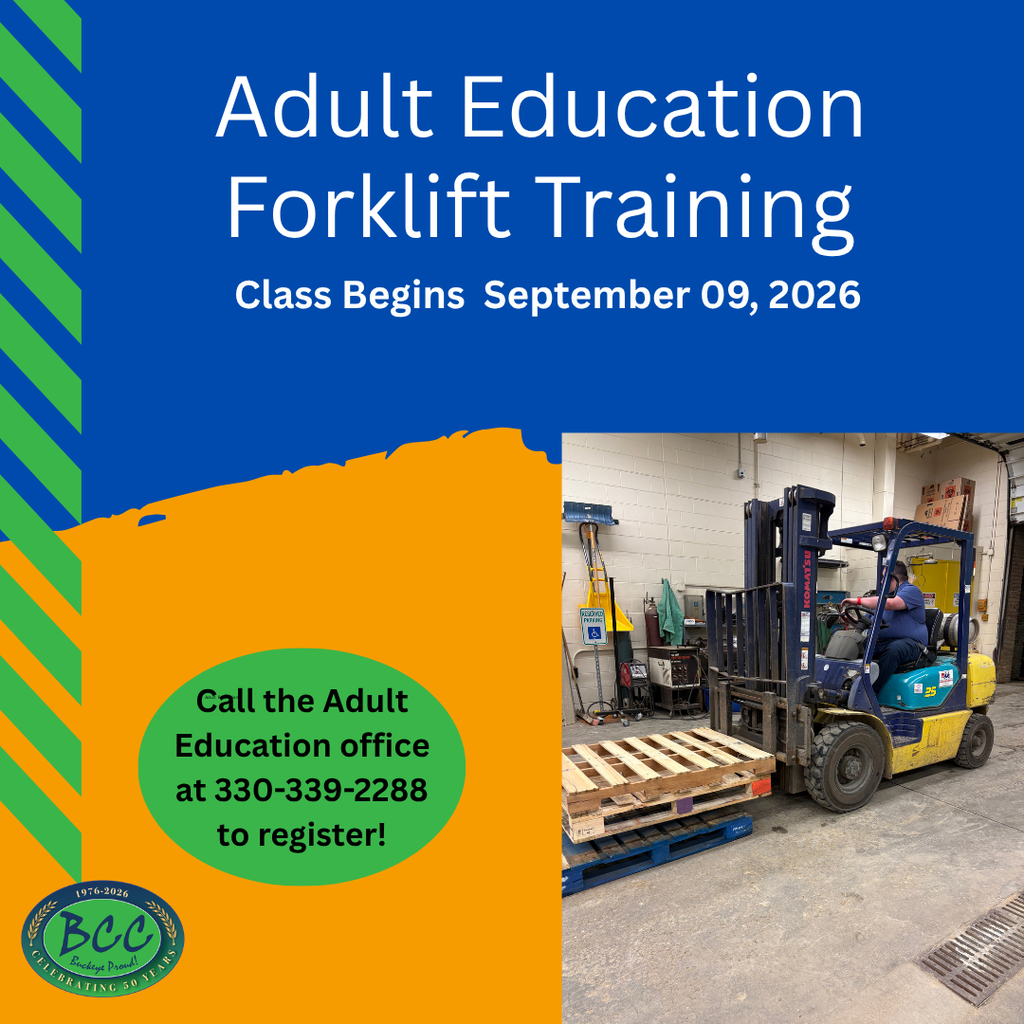Adult Education Forklift Training