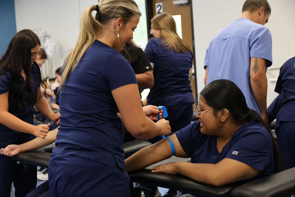 Practicing for phlebotomy 