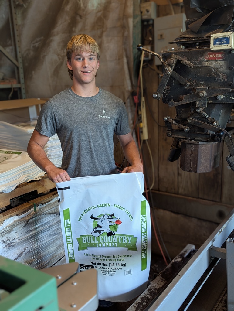 Braden Pope, electrical, works at Bull County Compost in Dundee