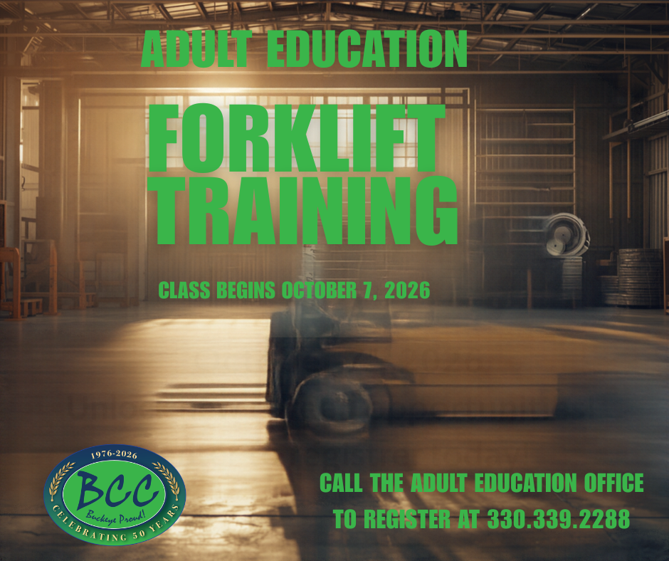 Adult Education Forklift Training