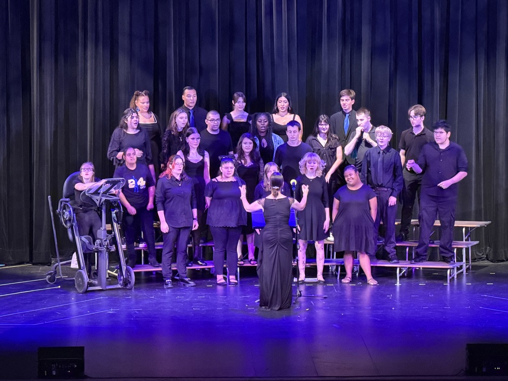 unified choir singing at BUHS