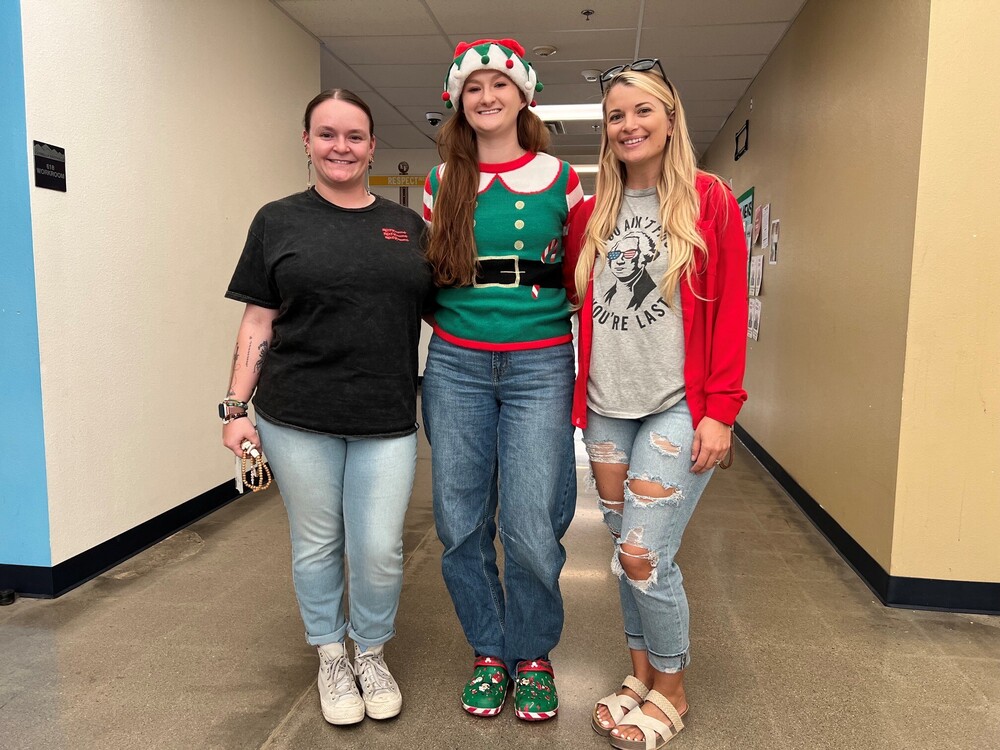 EFHS Alumni standing in Diller Hall
