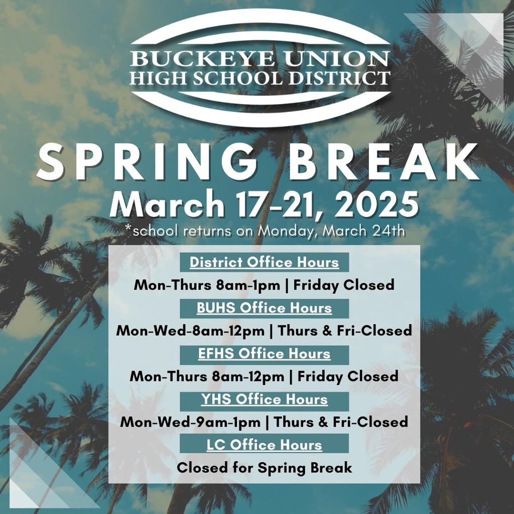 Spring Break Dates: March 17-21