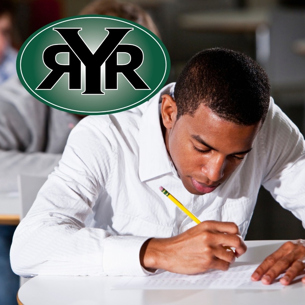 Student taking an SAT test