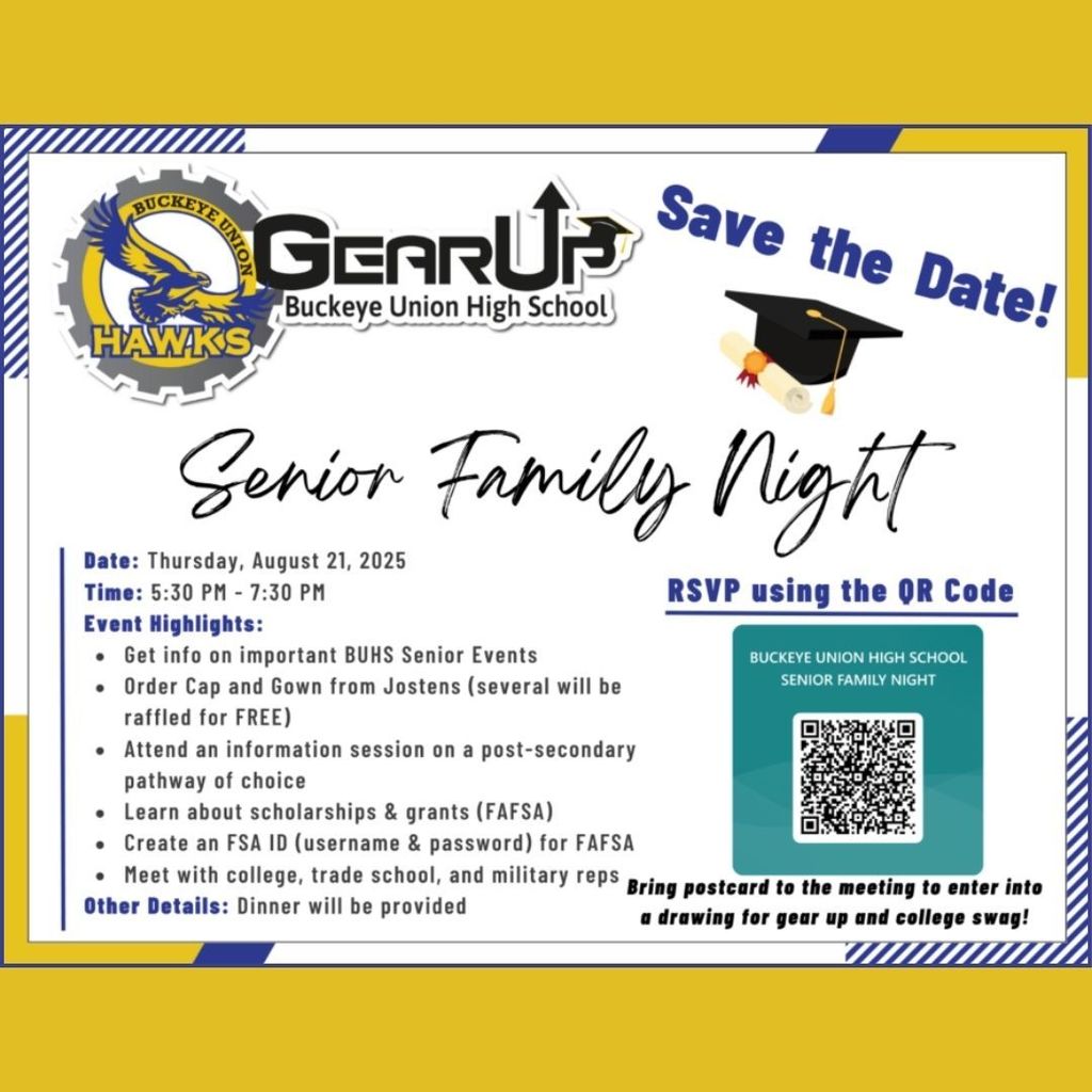 BUHS Gear Up Senior Family Night