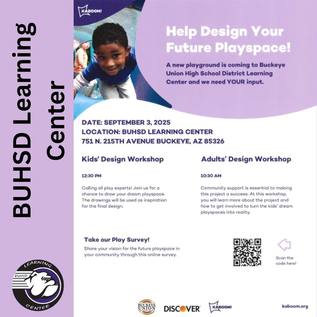 Poster about the BUHSD Learning Center