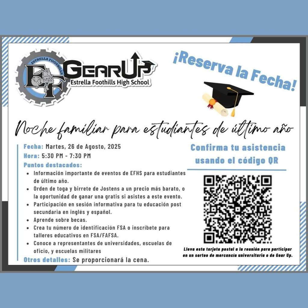 gear up family night poster
