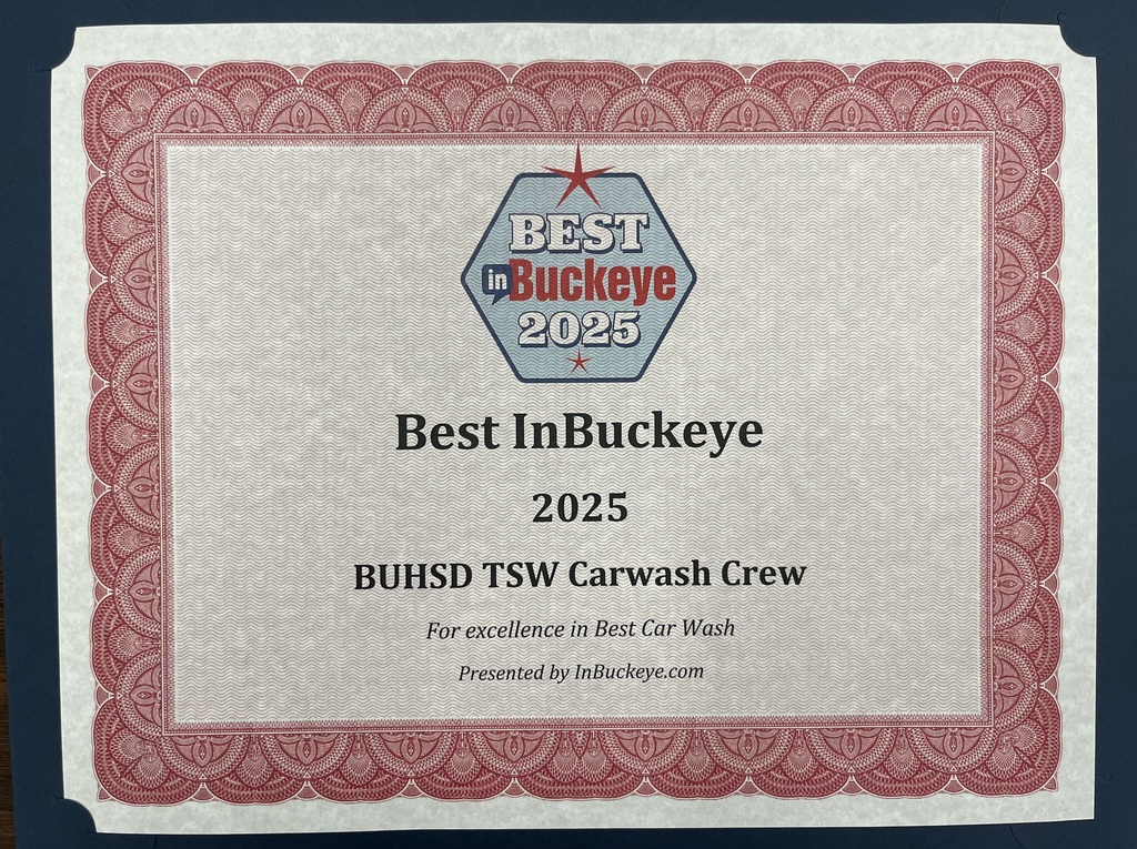 buhs best car wash award group photo