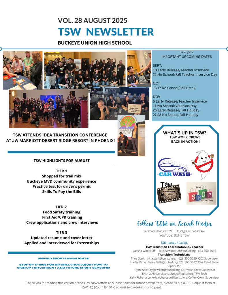 TSW Newsletter