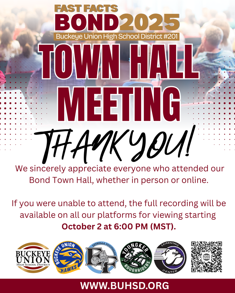 Bond townhall thank you graphic