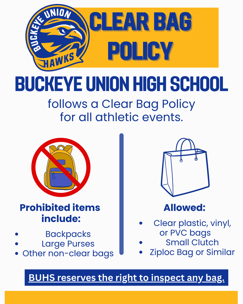 clear bag policy graphic