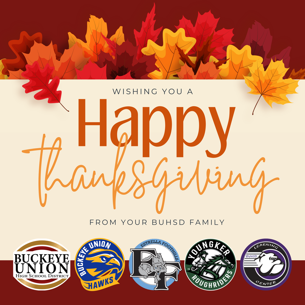 happy thanksgiving from BUHSD graphic
