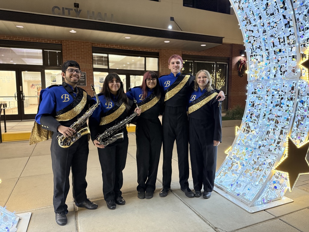 band students playing at city hall