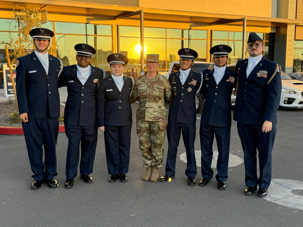 JRTOC students pose for photo at Credit Union West Grand Opening