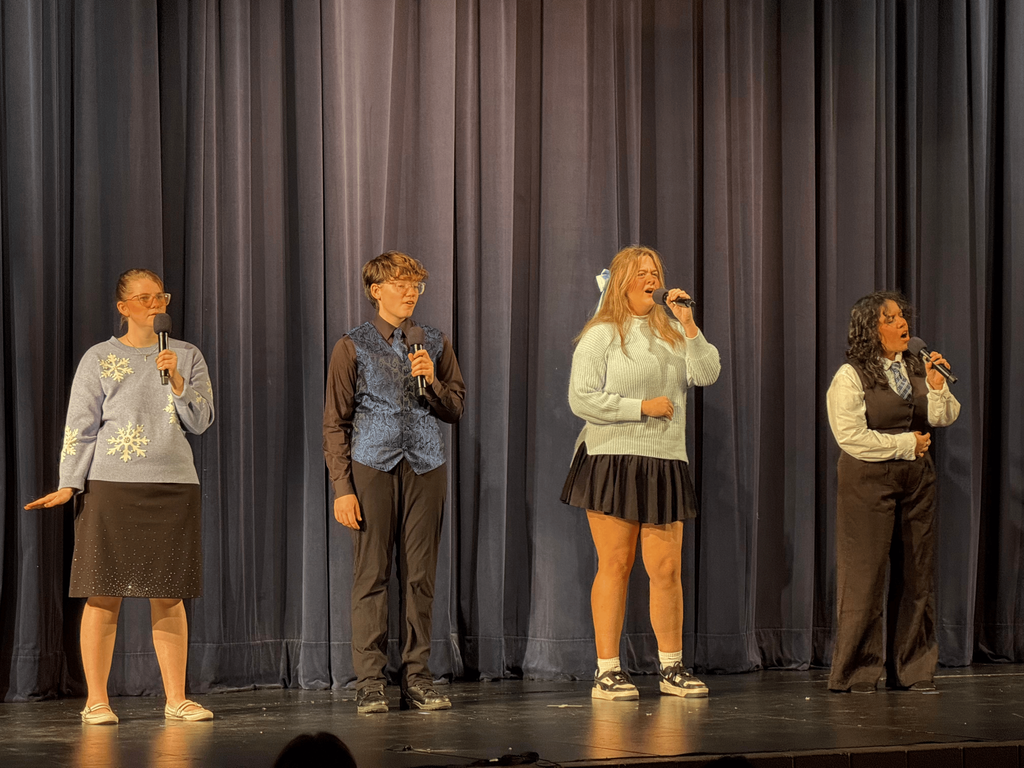 students acting in the Snow Show Play