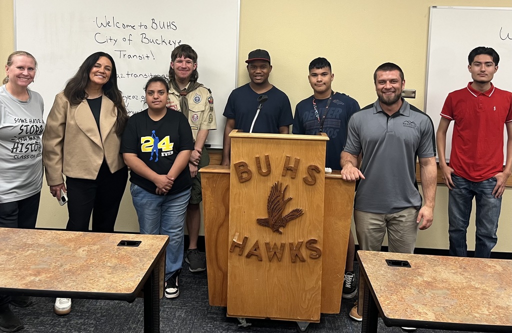 students posing at BUHS TSW Career Day
