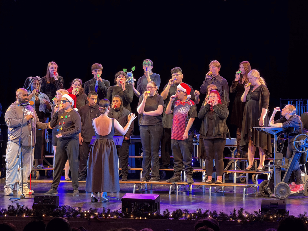 winter concert students pictured performing