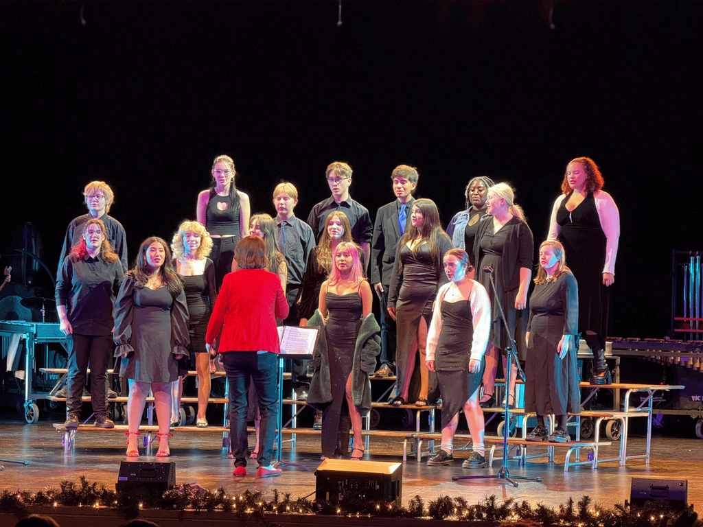 winter concert students pictured performing