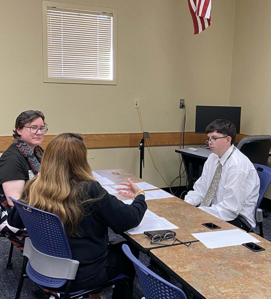 students posing at BUHS TSW Mock Interview