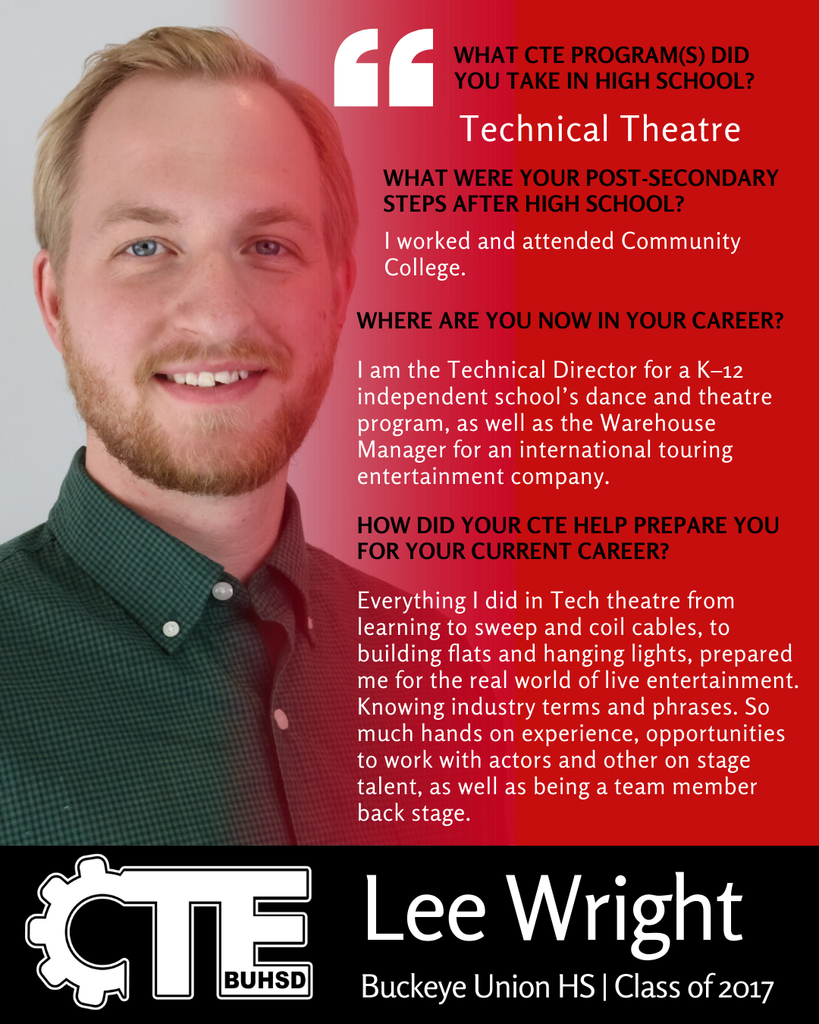 cte alumni spotlight - lee wright