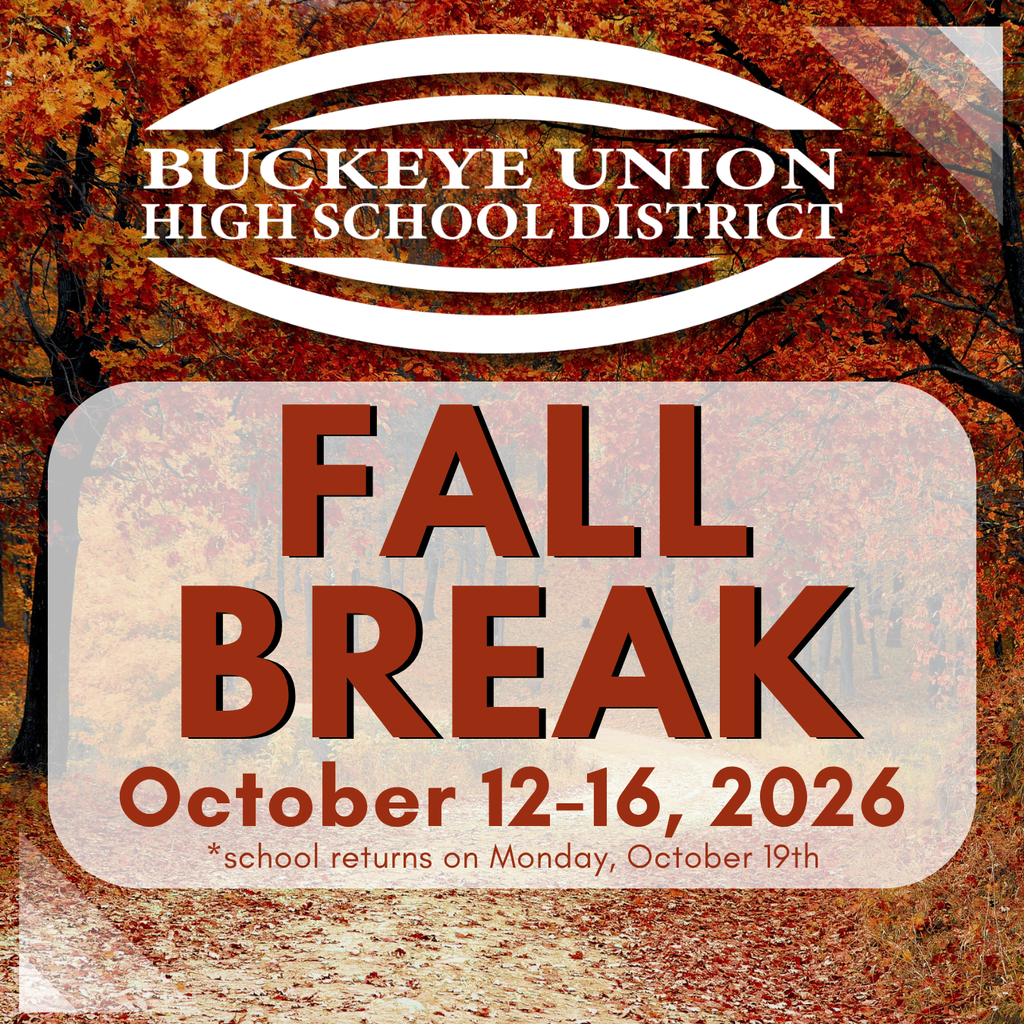 Flyer with "FALL BREAK" text over an autumn background, announcing dates October 12-16, 2026.