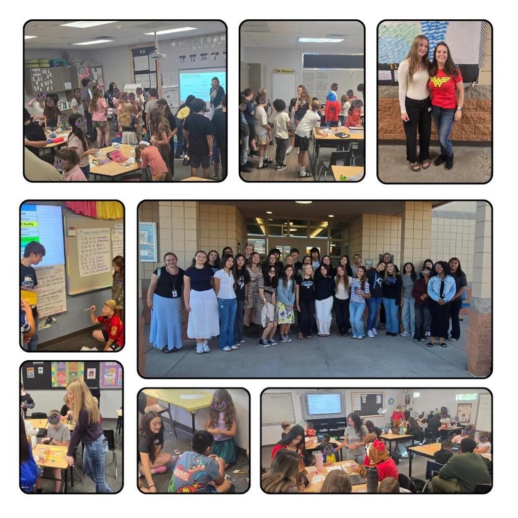 Education Professions students from EFHS visiting Westar Elementary for National Be a Teacher Day