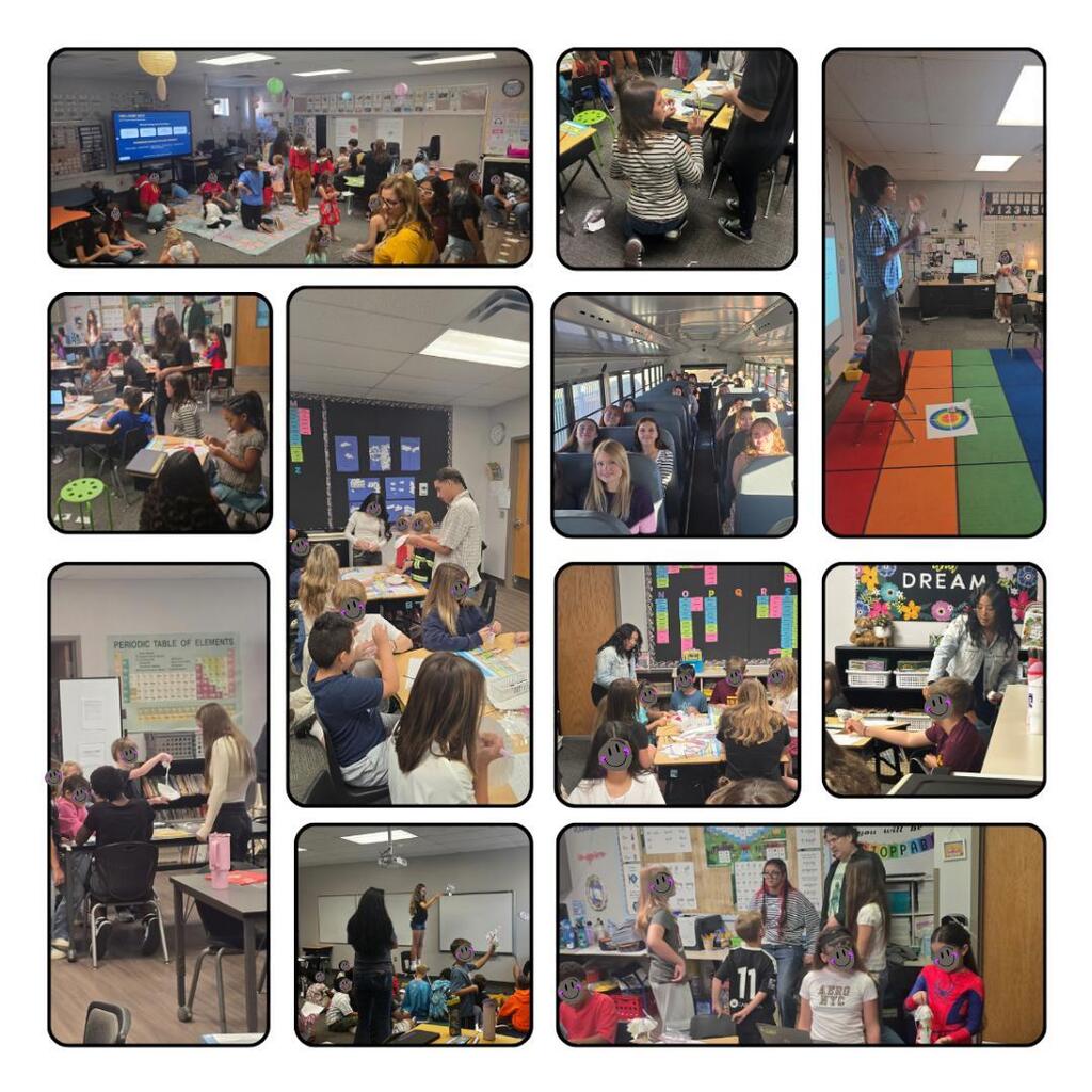 Education Professions students from EFHS visiting Westar Elementary for National Be a Teacher Day