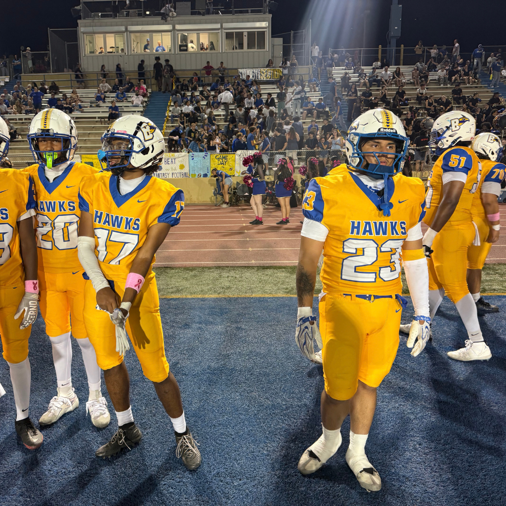 Football players on a football field.