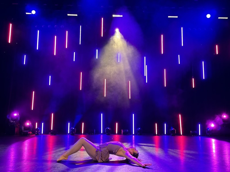 Dancer in dance show
