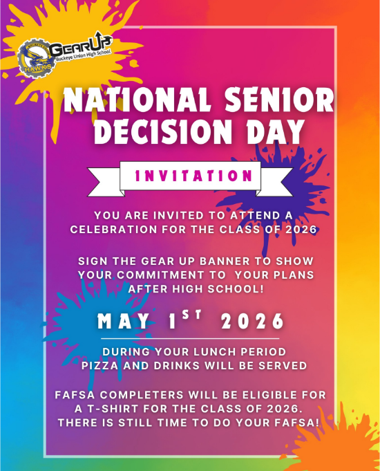 Senior Decision Day Flyer