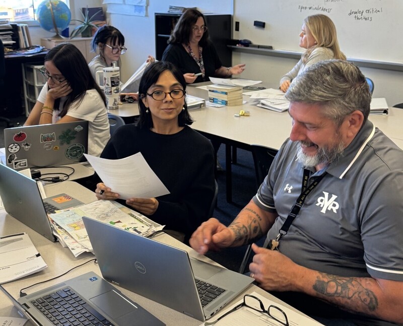 Teachers talking in Pre-Certification class