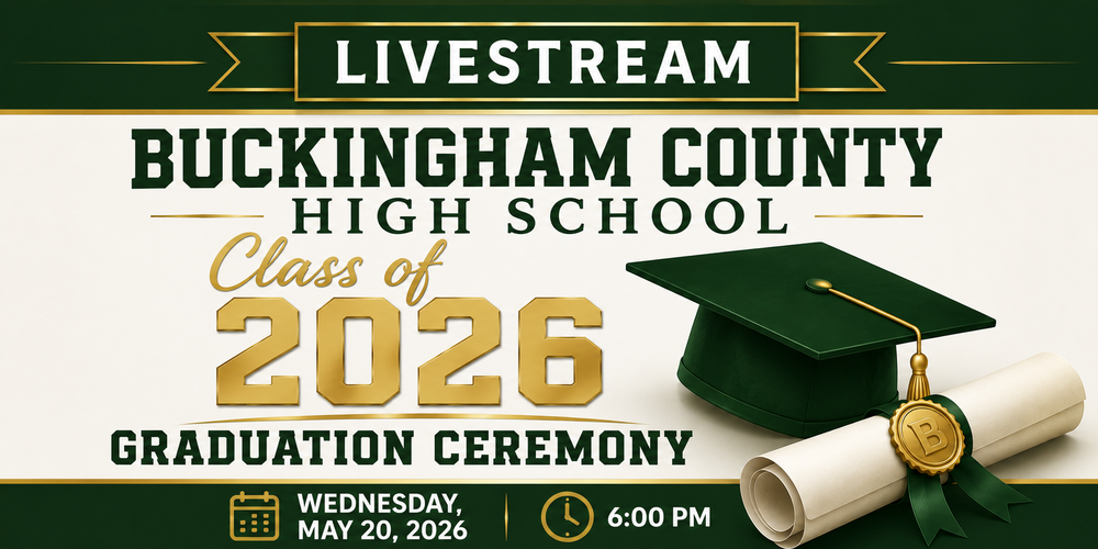Livestream graphic for BCHS Graduation