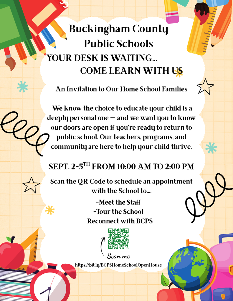 home school open house flyer
