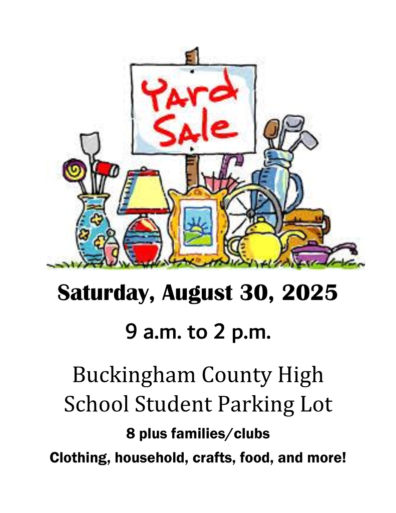 BCHS SCA Yard Sale Flyer