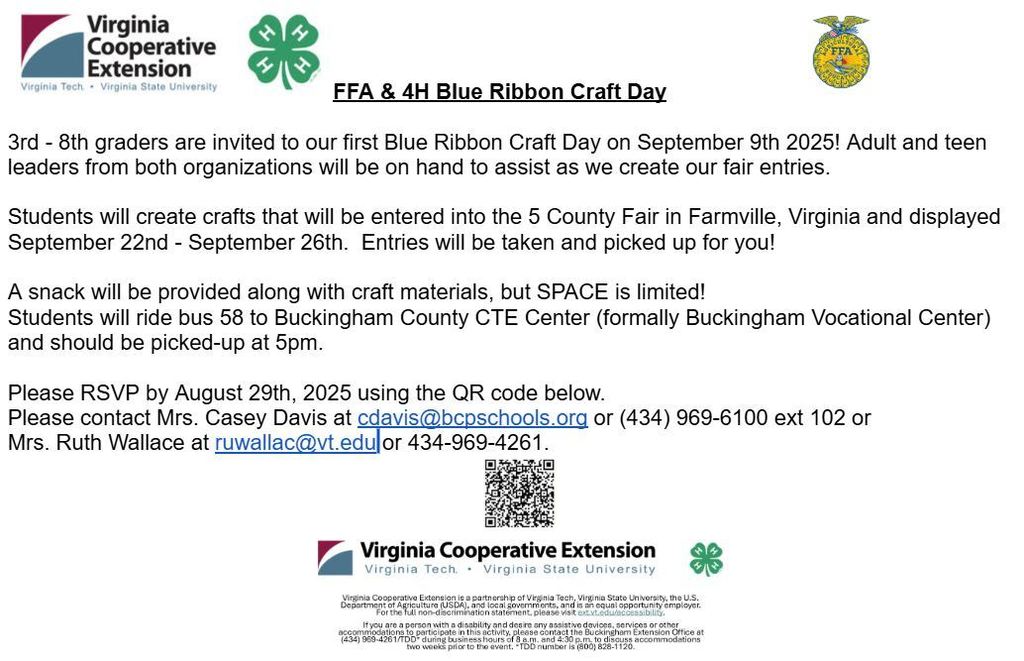 FFA and 4H Blue Ribbon Craft Day