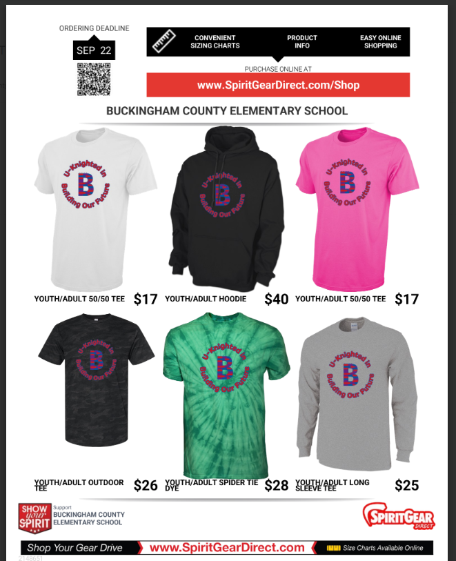 2025 Fall t-shirt fundraiser