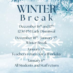 Winter Break schedule