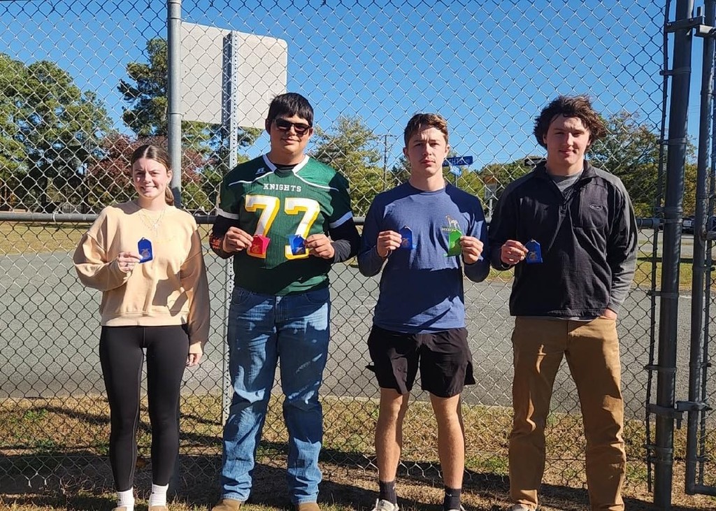 BCHS Team A l to r Sarah Bryant, Bryan Haldane, Ben Gilliam, Ryland Carter