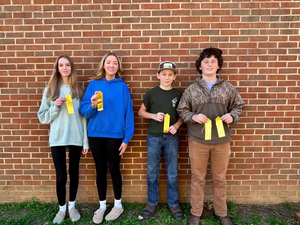 BCHS Team B l to r: Vaiden Taylor, Ava Taylor, Collin Snoddy, Luke Llewellyn