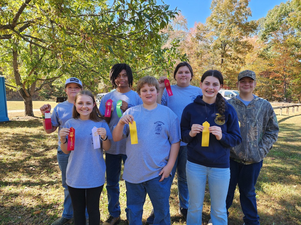 BCMS photo: l to r:  front: Madison Shifflett, Owen Anderson, Ashlyn Bryant Back: Brantley Mills, Nekhi Whitehead, Sage Gross, Chase Williams,