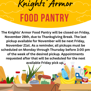 Food pantry pick-up information