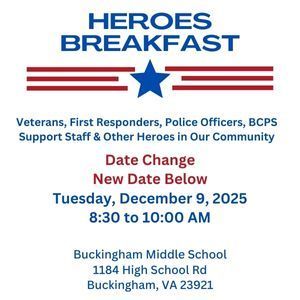Heroes Breakfast Date Change Flyer