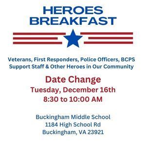 Heroes Breakfast Flyer