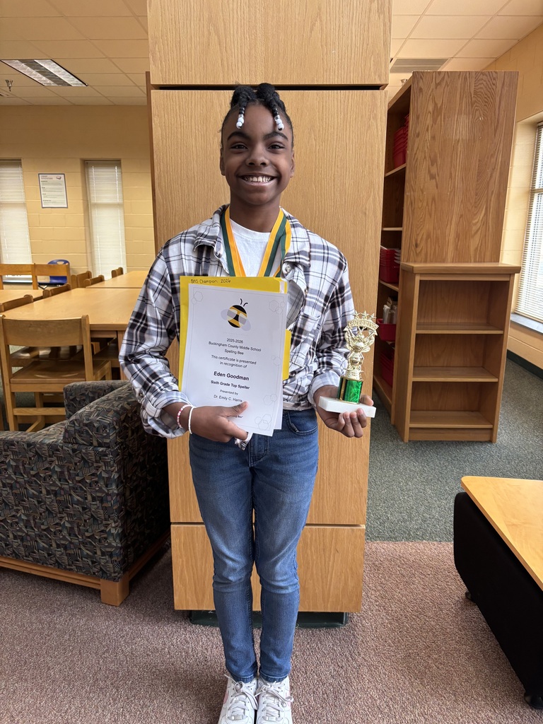 Eden Goodman is the BMS Spelling Bee Winner