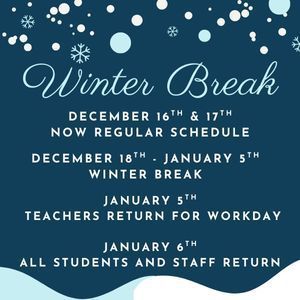 Winter Break  Flyer
