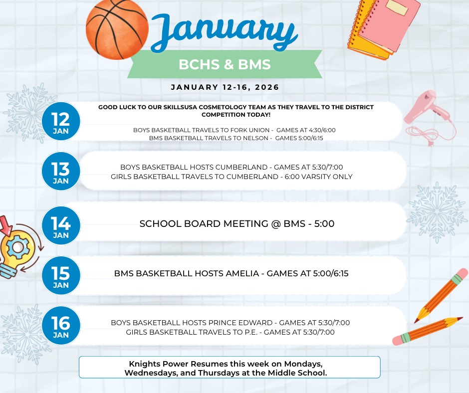 BCHS & BCMS  Weekly flyer