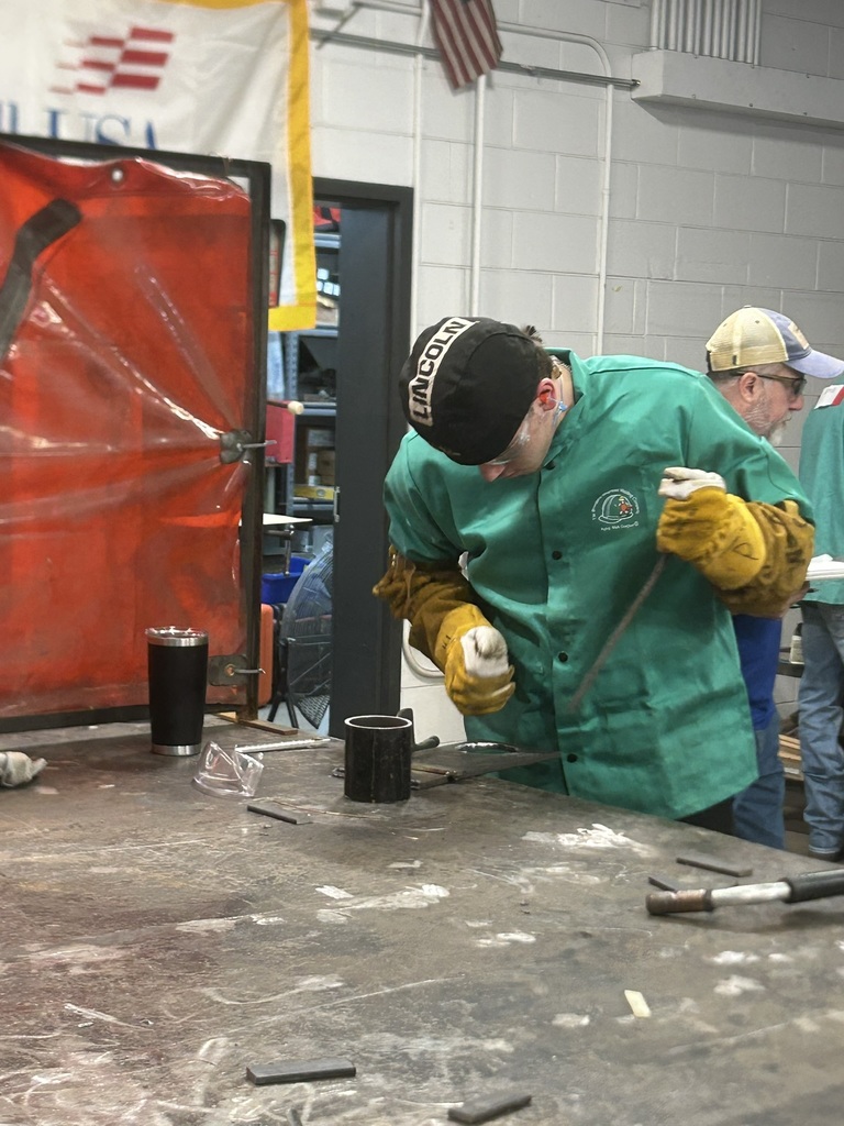 Students at welding competition