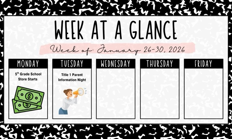 week at a glance