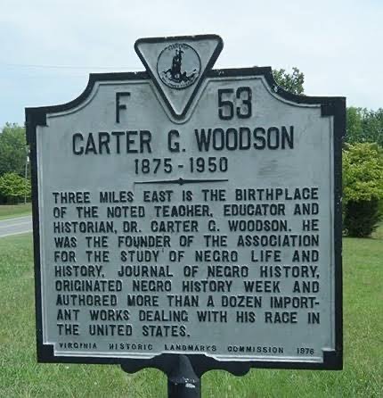 Carter G. Woodson Historical Marker 